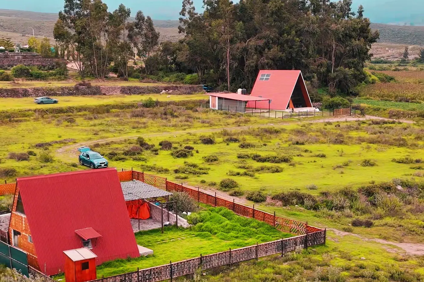 Casas de campo construidas en lotes de Zion